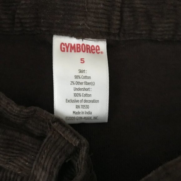 Gymboree Girls S (5-6) Set of 2, Brown Knit Cardigan & Corduroy Skort - Picture 12 of 12